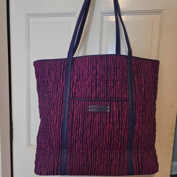 Vera Bradley Handbags - Vera Bradley Trimmed Laptop Tote in Impressionista Stripe